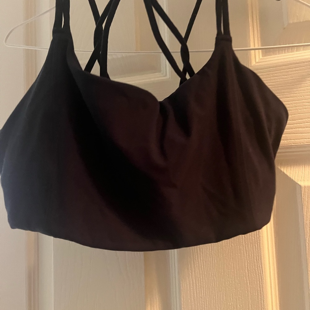 Navy athleta sports bra size small